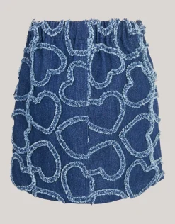 Denim Cargo Rok Donkerblauw