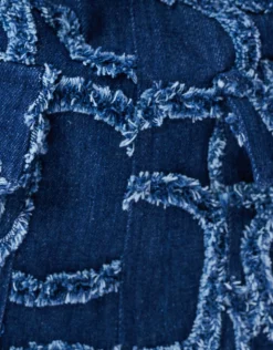 Denim Cargo Rok Donkerblauw
