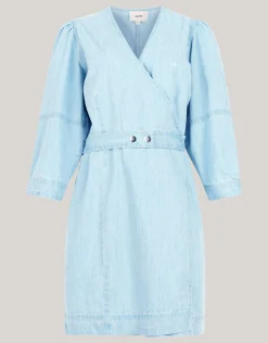 Denim Mini Jurk Bleached