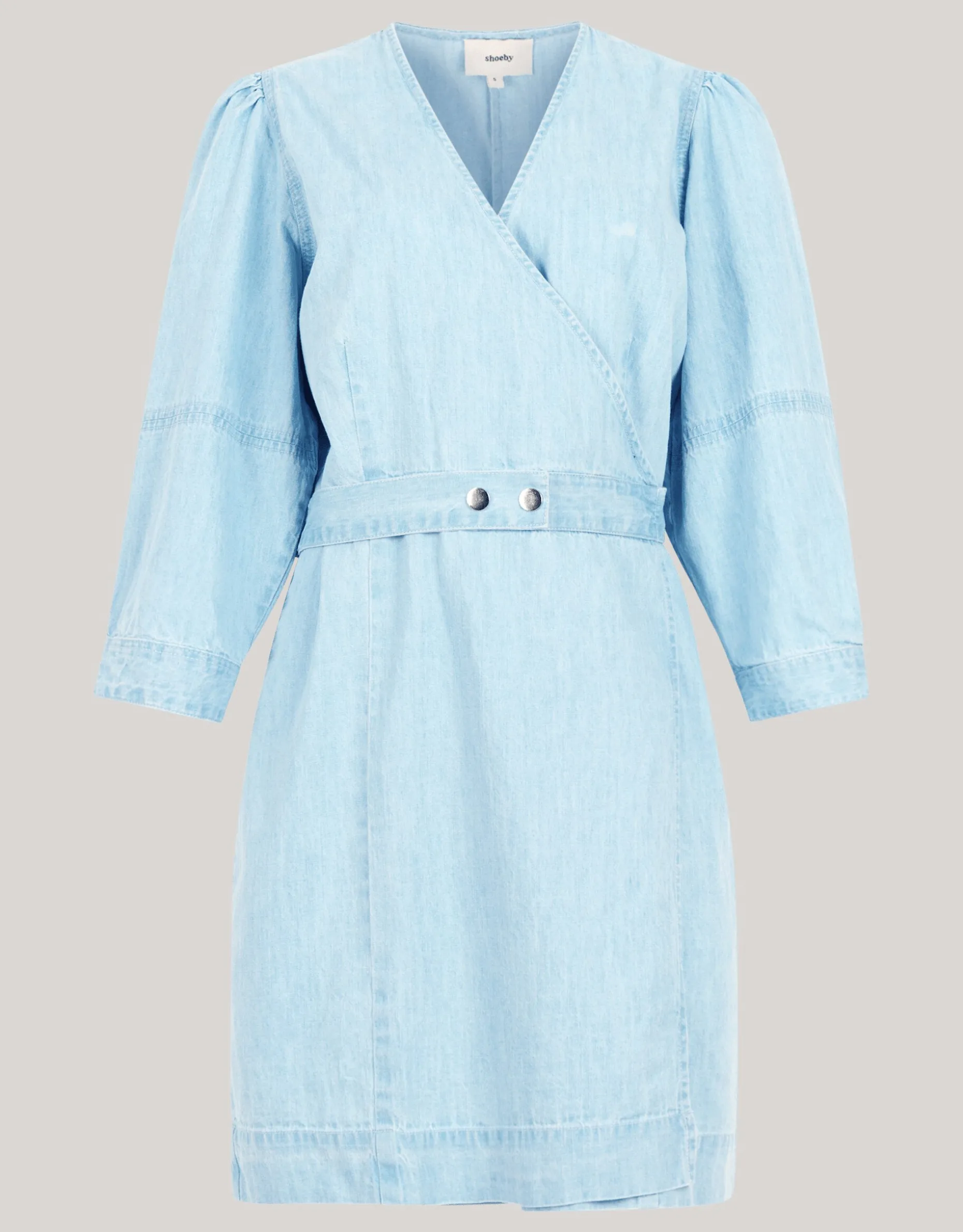 Denim Mini Jurk Bleached