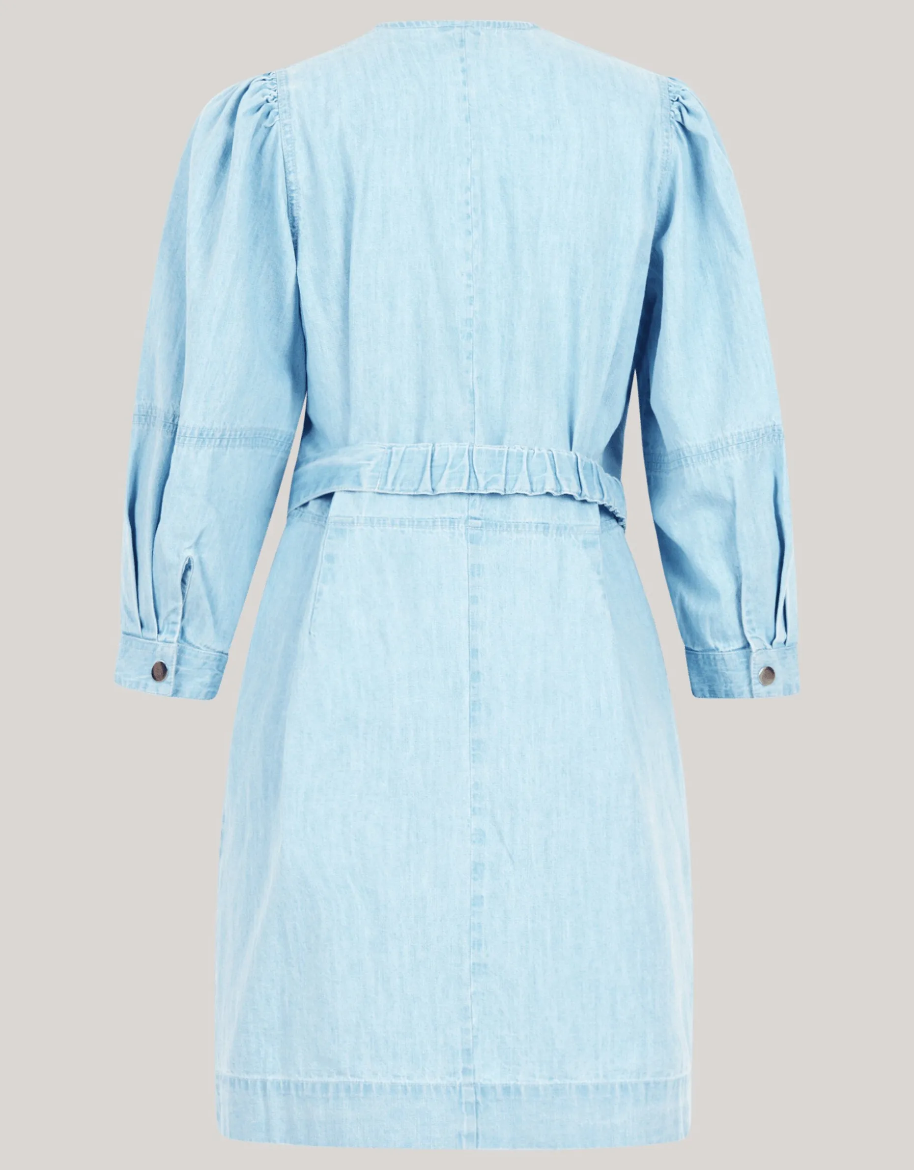 Denim Mini Jurk Bleached