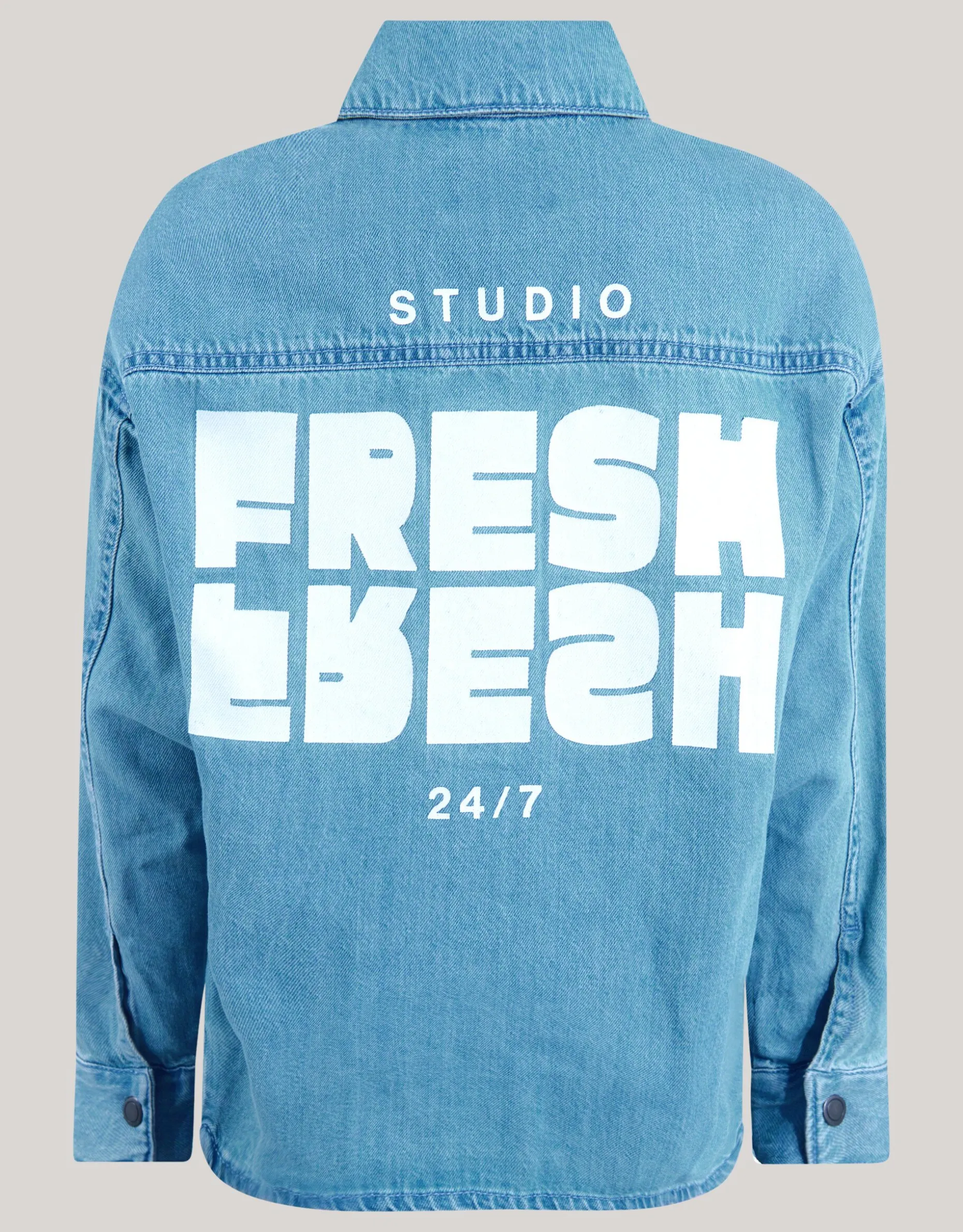 Denim Overhemd Blauw
