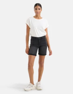 Denim Short Zwart