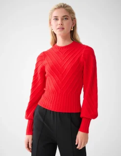 Diagonaal Trui Rood