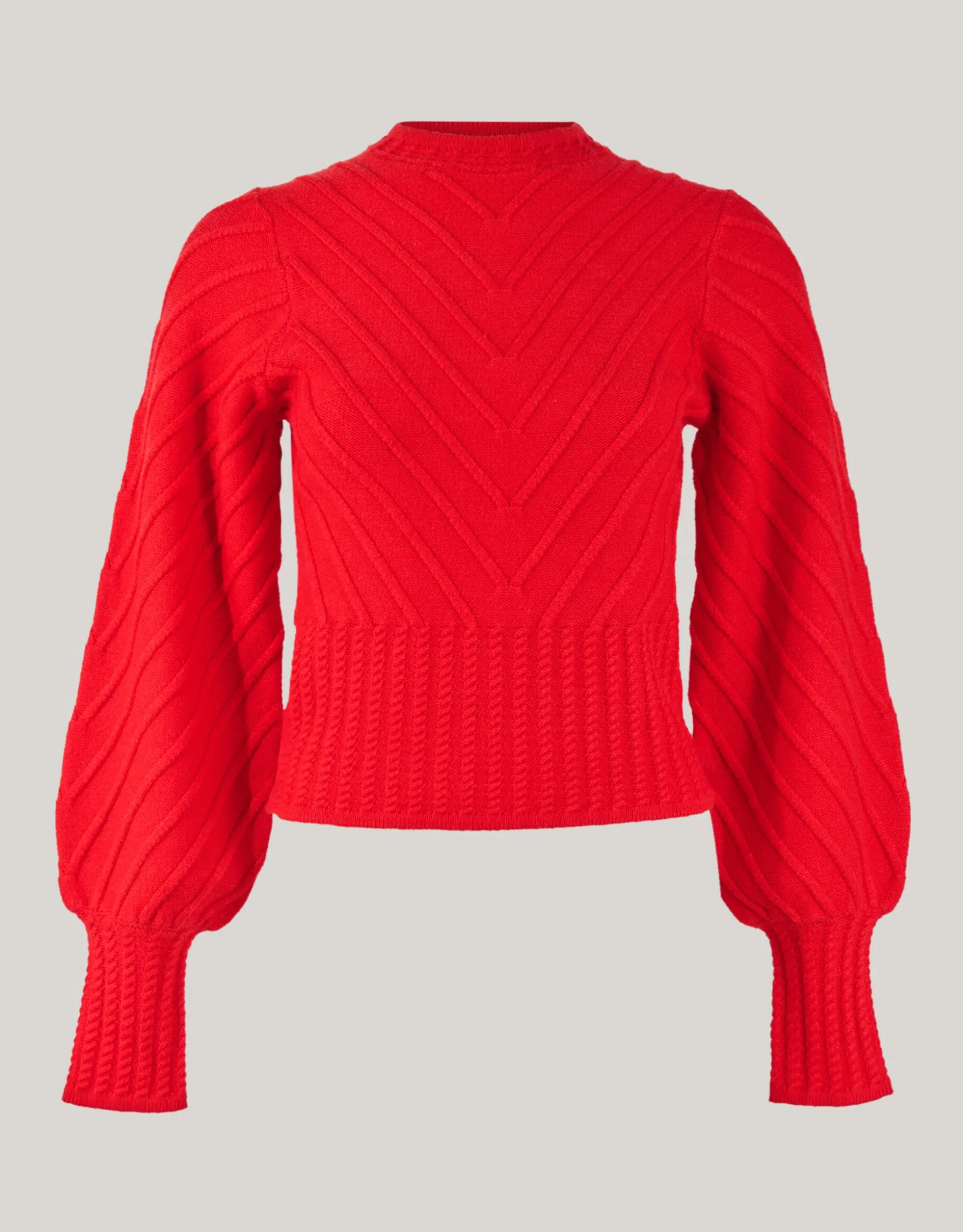 Diagonaal Trui Rood