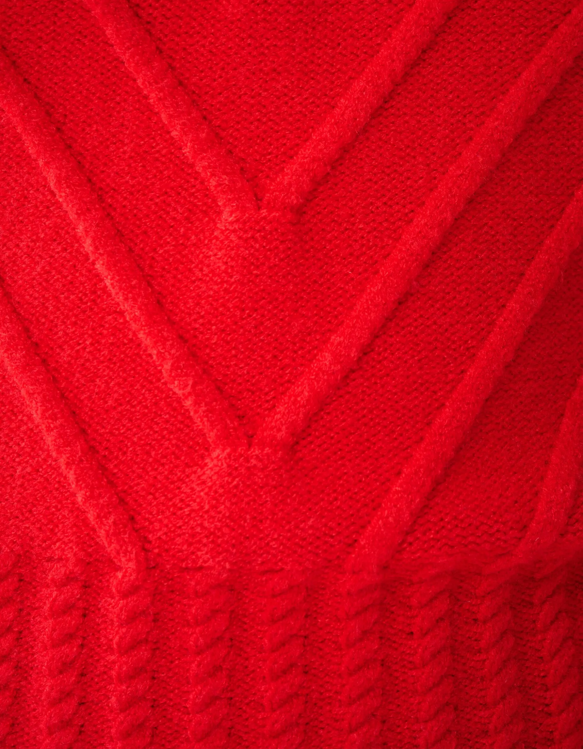 Diagonaal Trui Rood