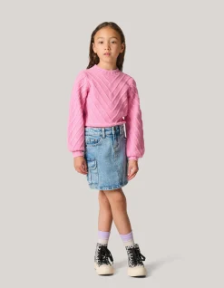 Diagonaal Trui Roze