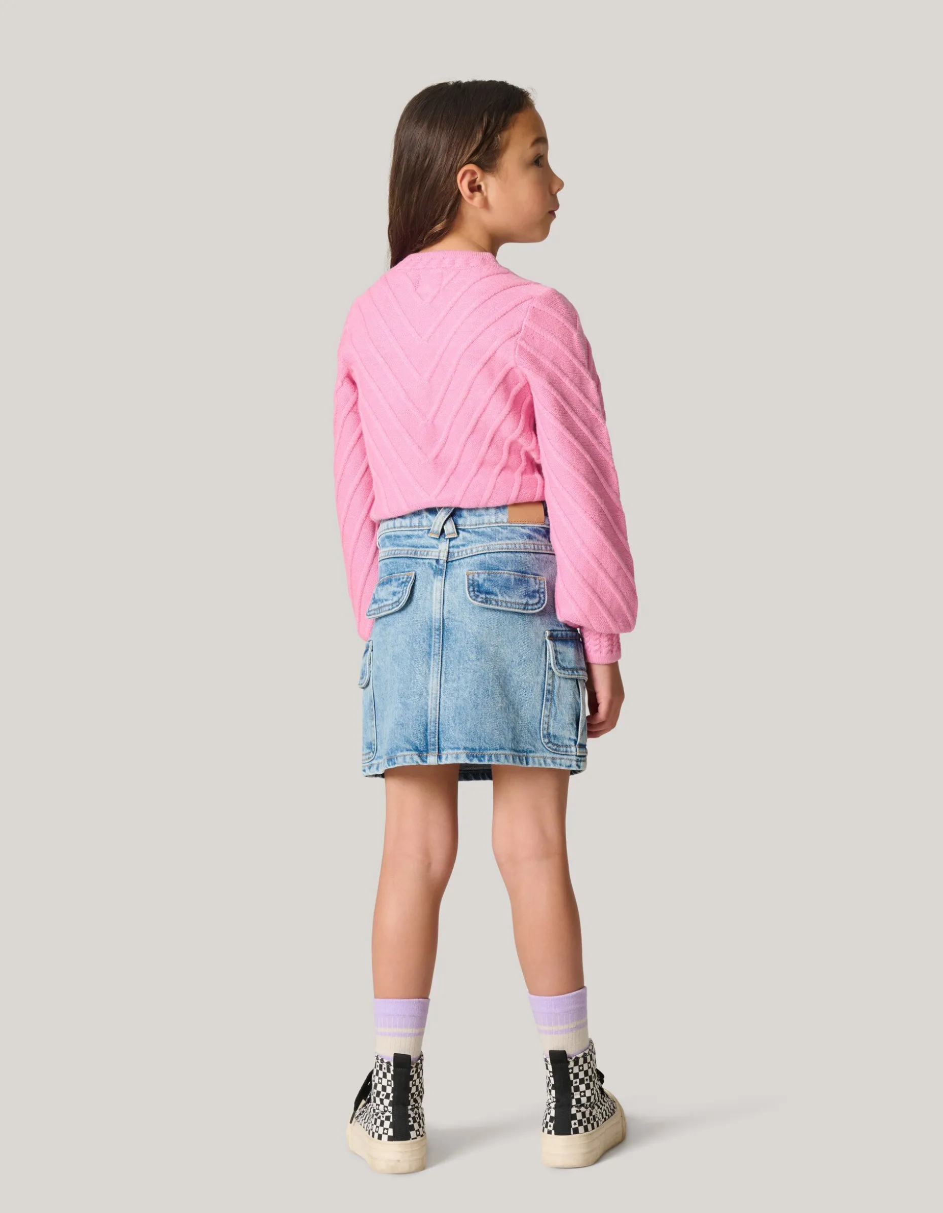 Diagonaal Trui Roze