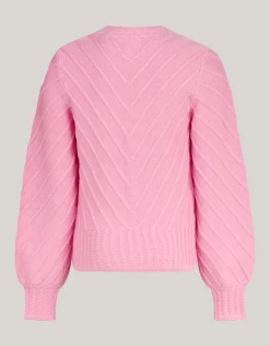Diagonaal Trui Roze