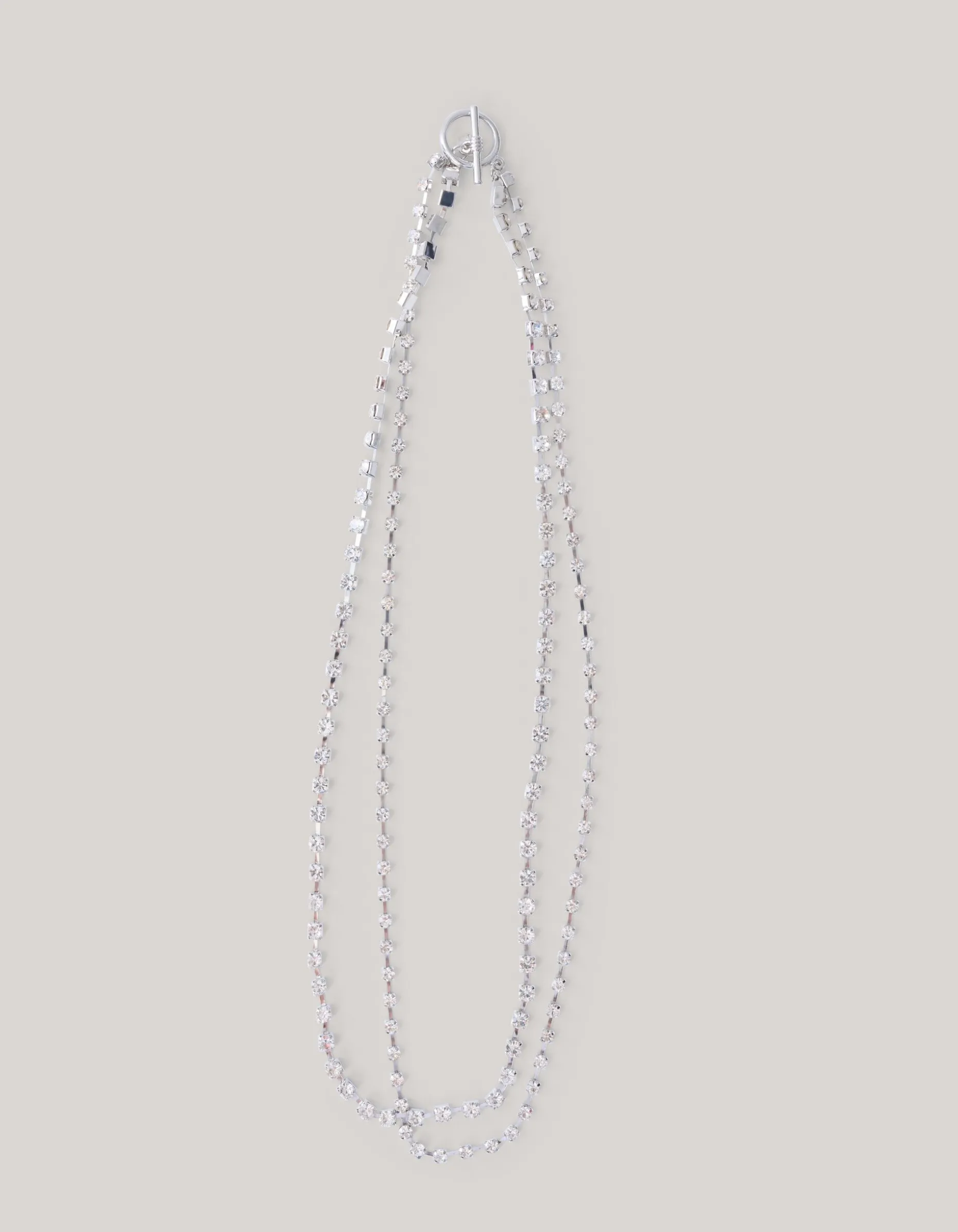 Double Ketting Zilver