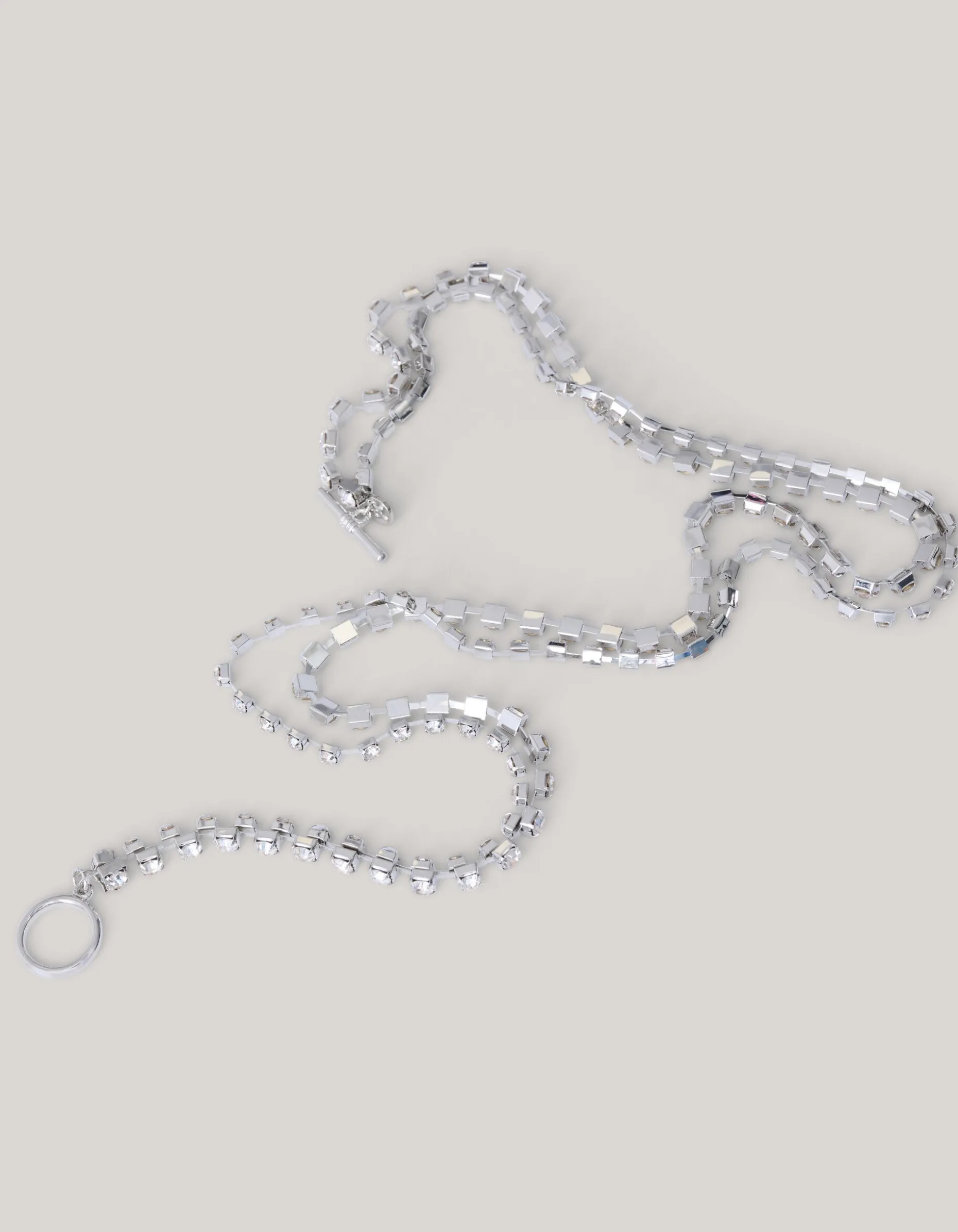 Double Ketting Zilver