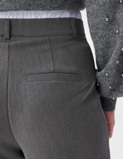 Double Waistband Jogger Donkergrjis