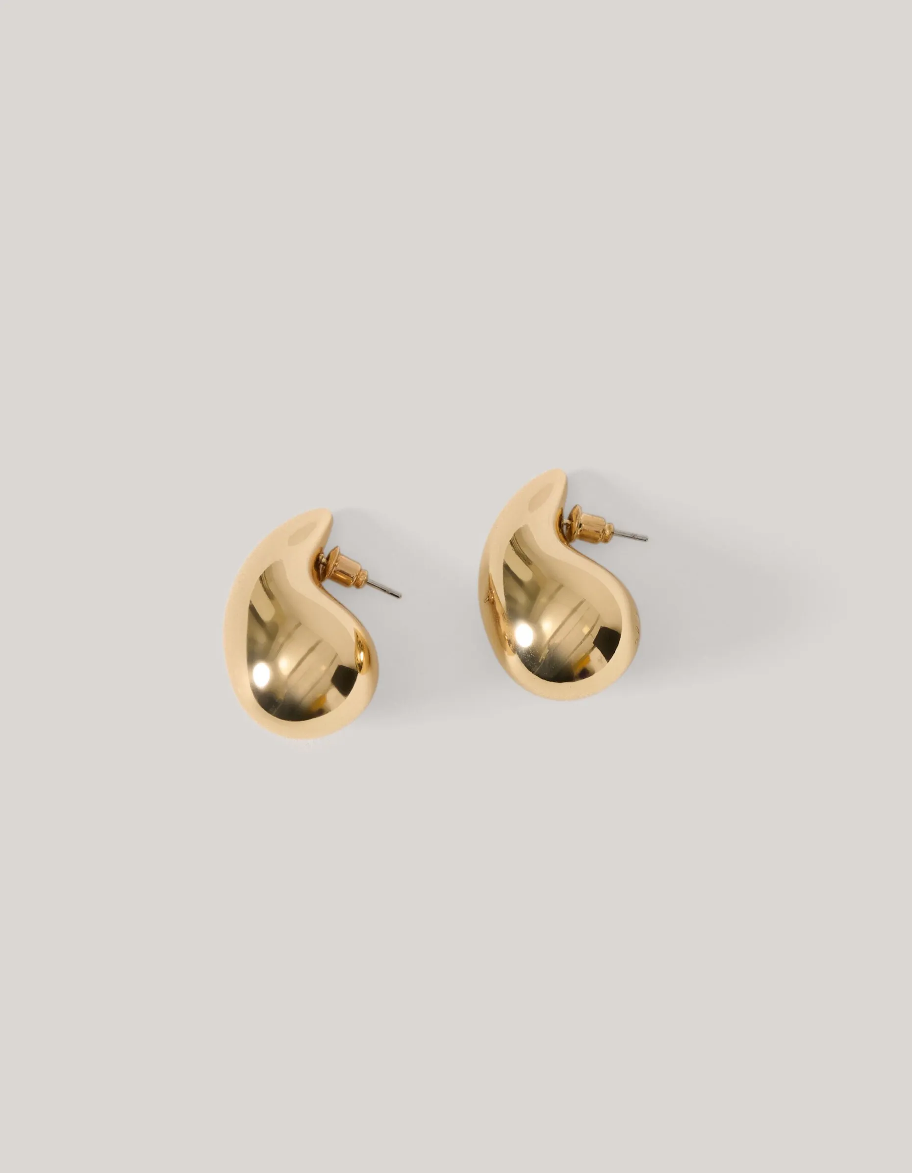 Drop Shape Oorbellen Goud