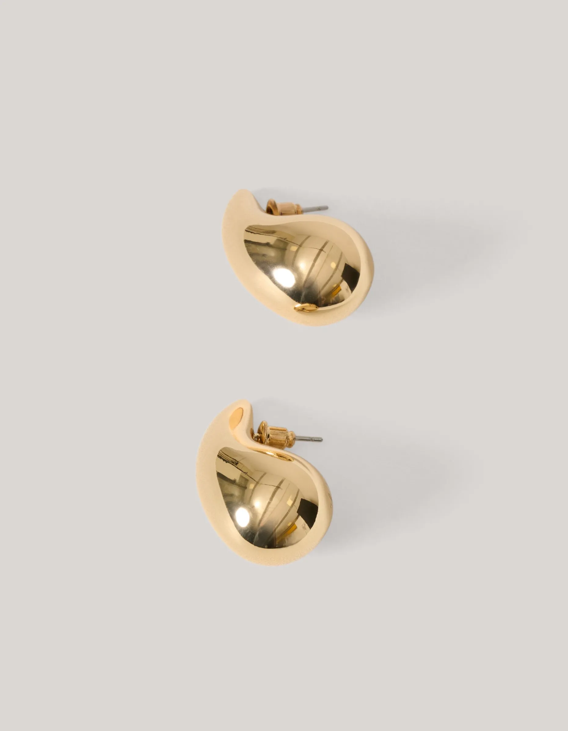 Drop Shape Oorbellen Goud