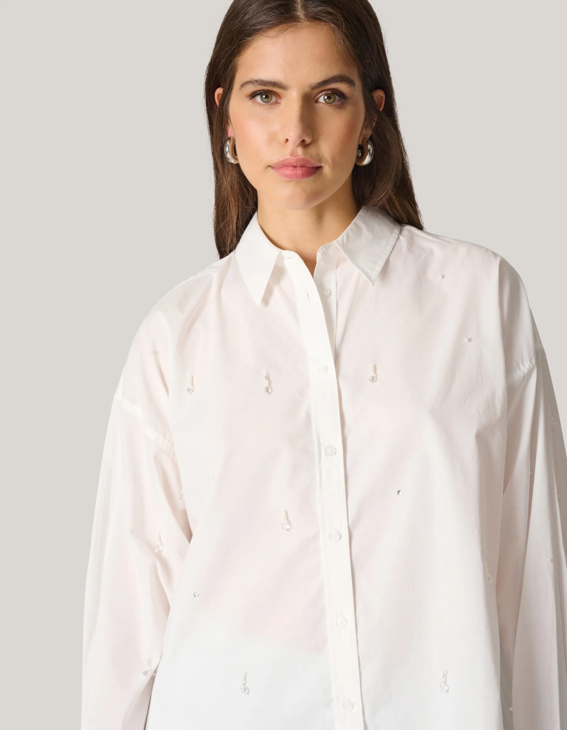 Embellished Blouse Wit