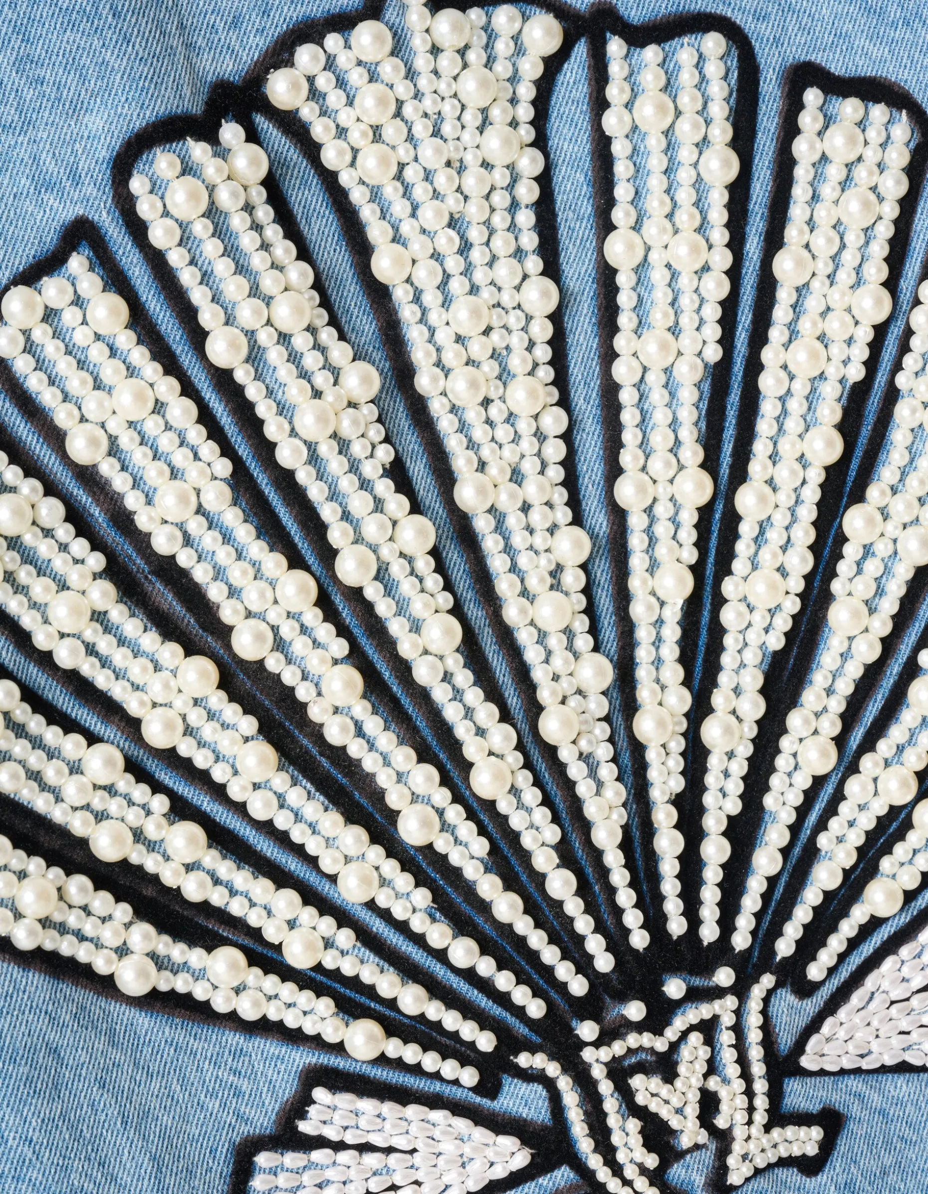 Embellished Denim Gilet By Lizzy