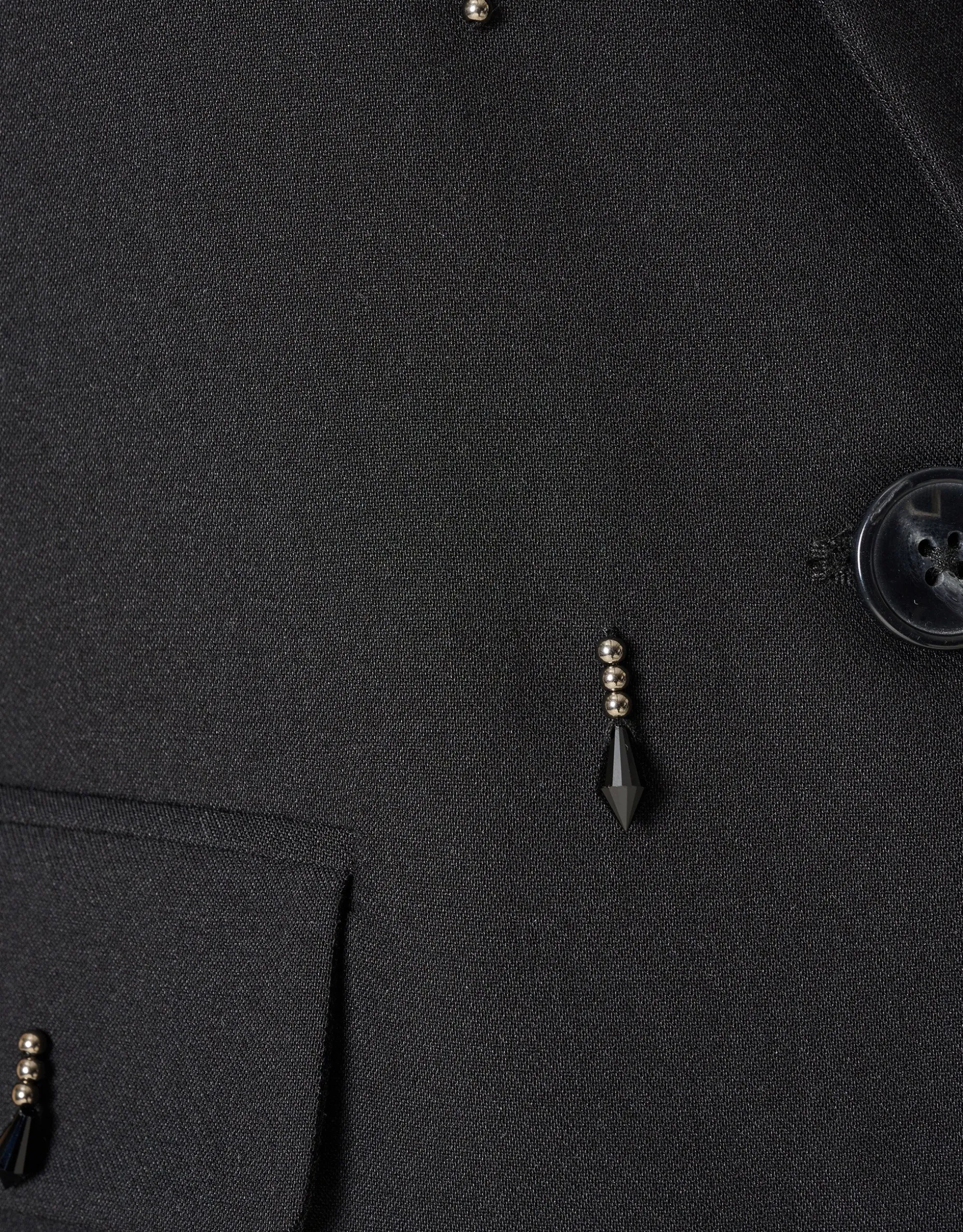 Embellished Gilet Zwart