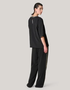 Embellished Top Zwart