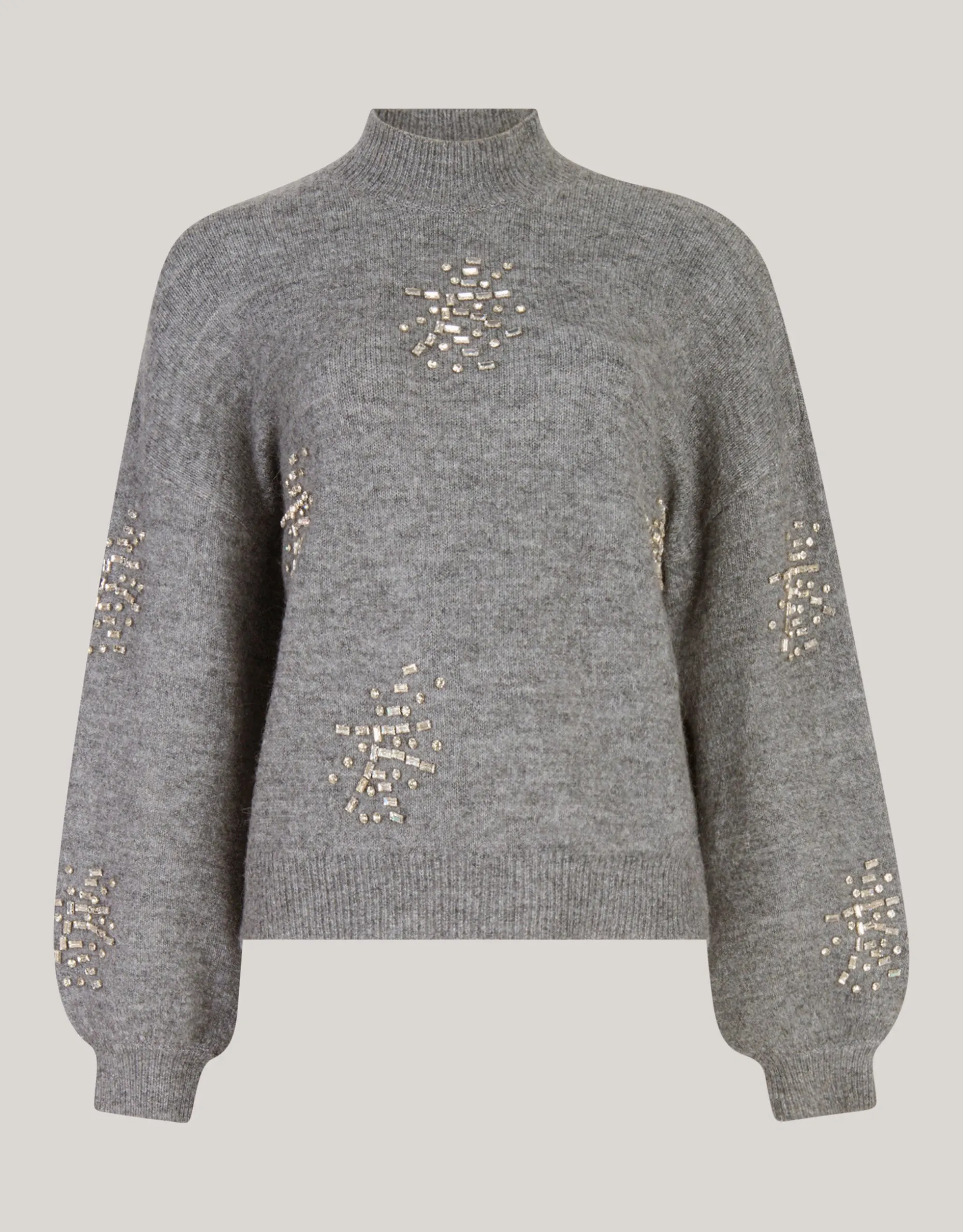 Embellished Trui Grijs By Fred