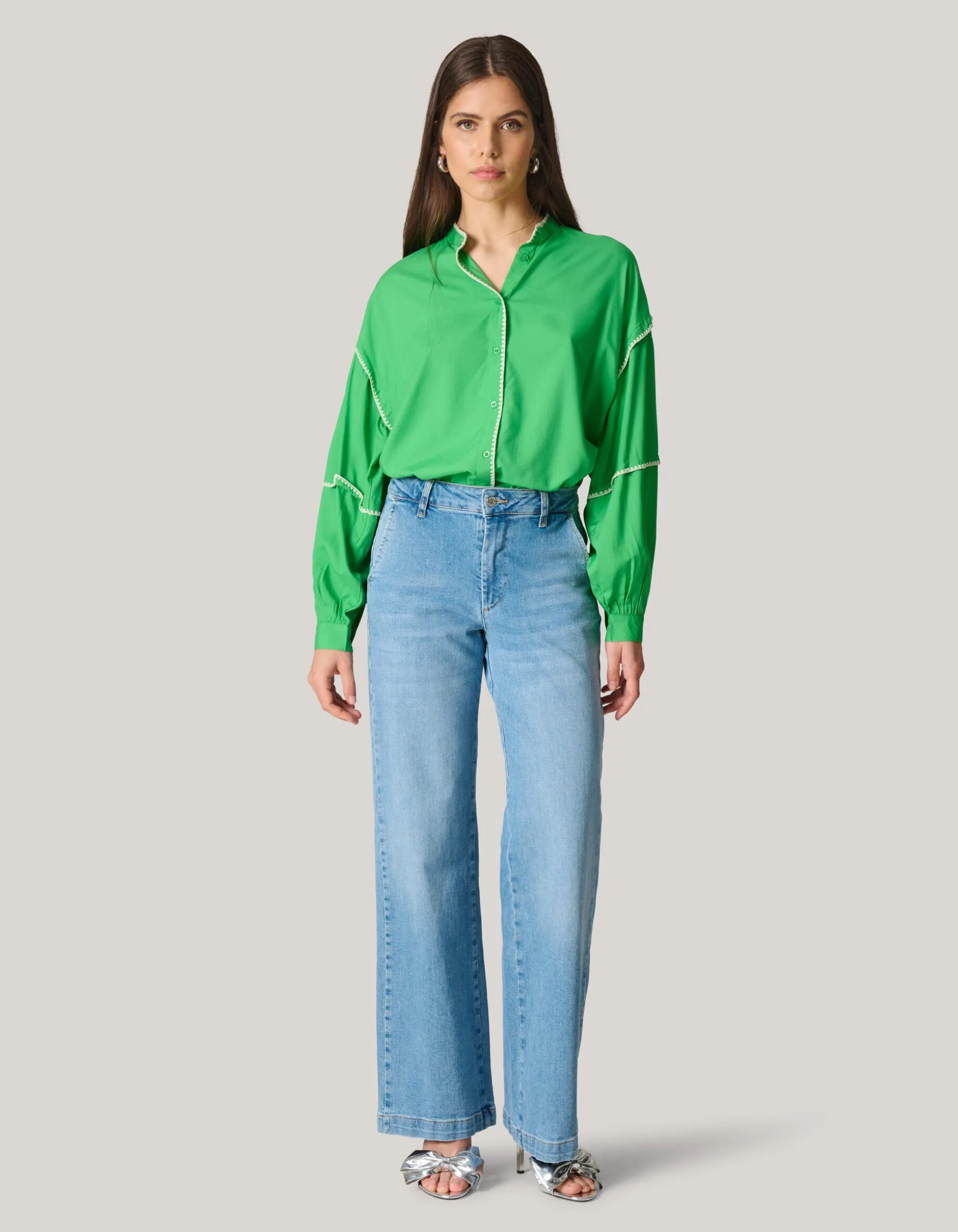Embroidery Blouse Groen