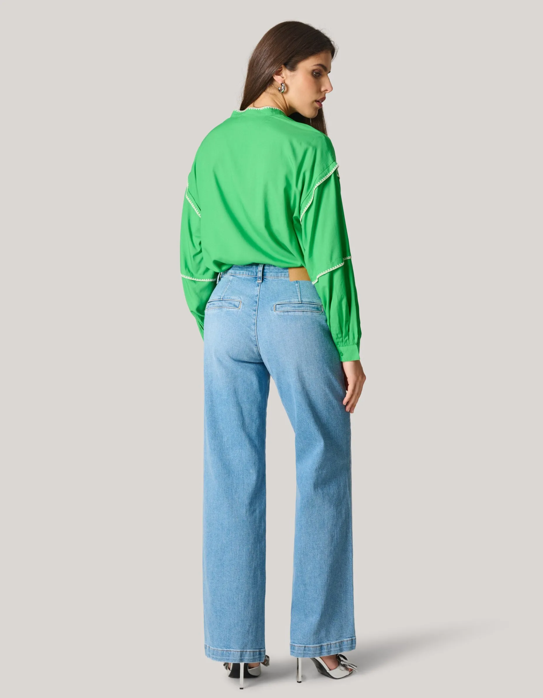 Embroidery Blouse Groen