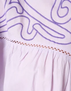 Embroidery Blouse Paars