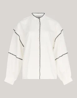 Embroidery Blouse Wit