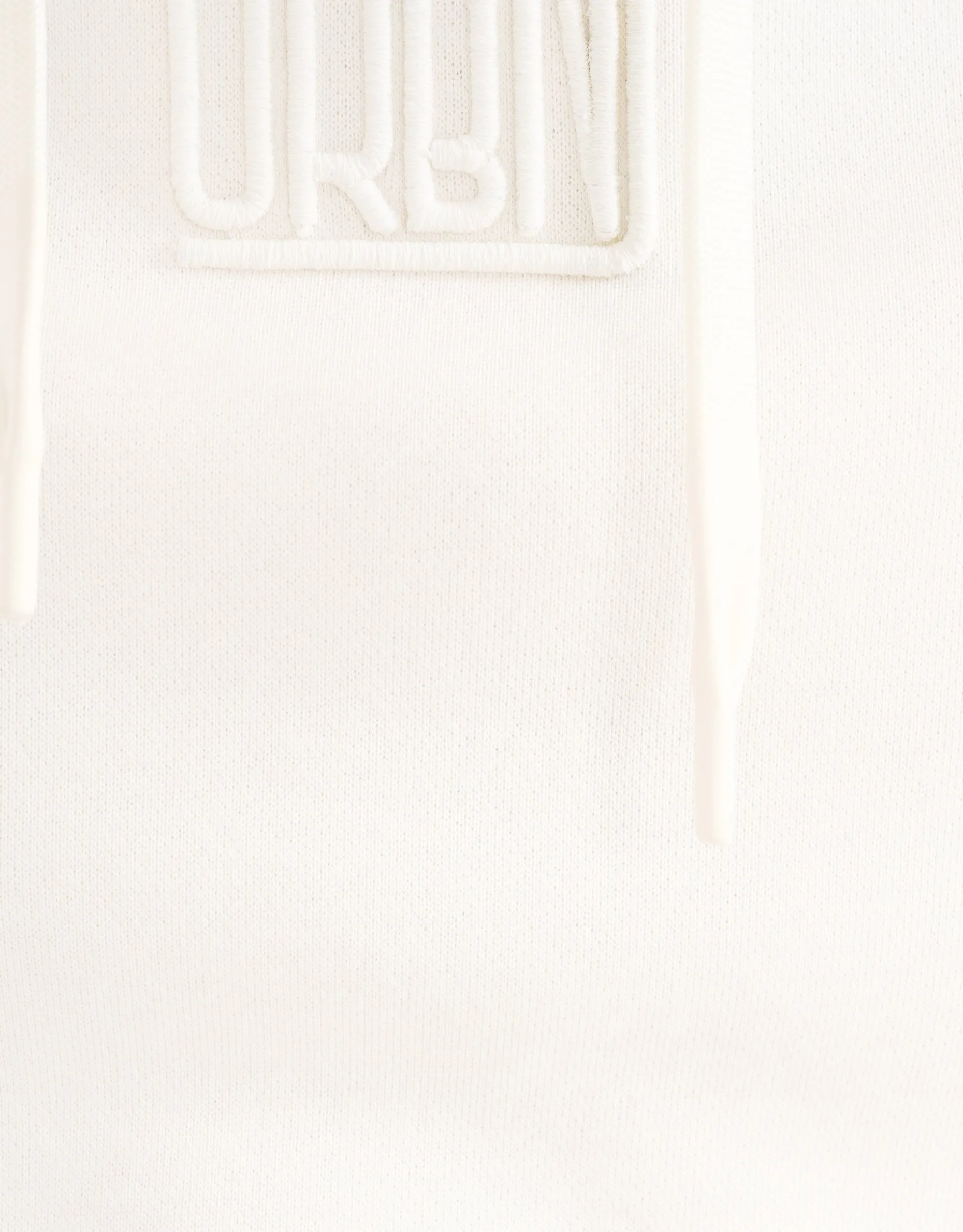 Embroidery Hoodie Gebroken Wit