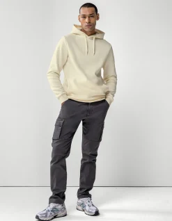 Embroidery Hoodie Gebroken Wit