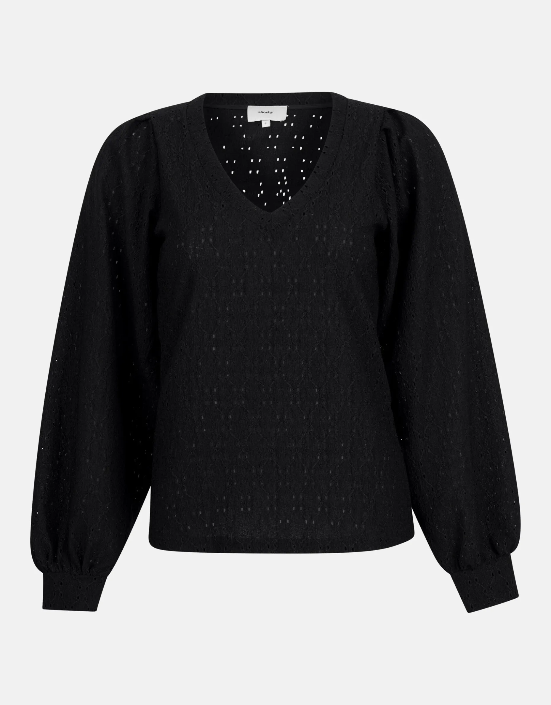 Embroidery Longsleeve Zwart