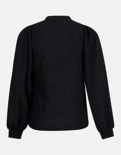 Embroidery Longsleeve Zwart