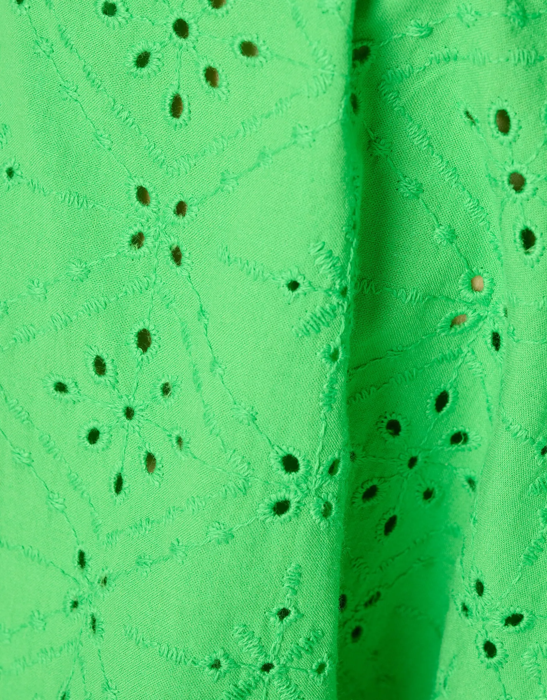 Embroidery Pofmouw T-shirt Groen
