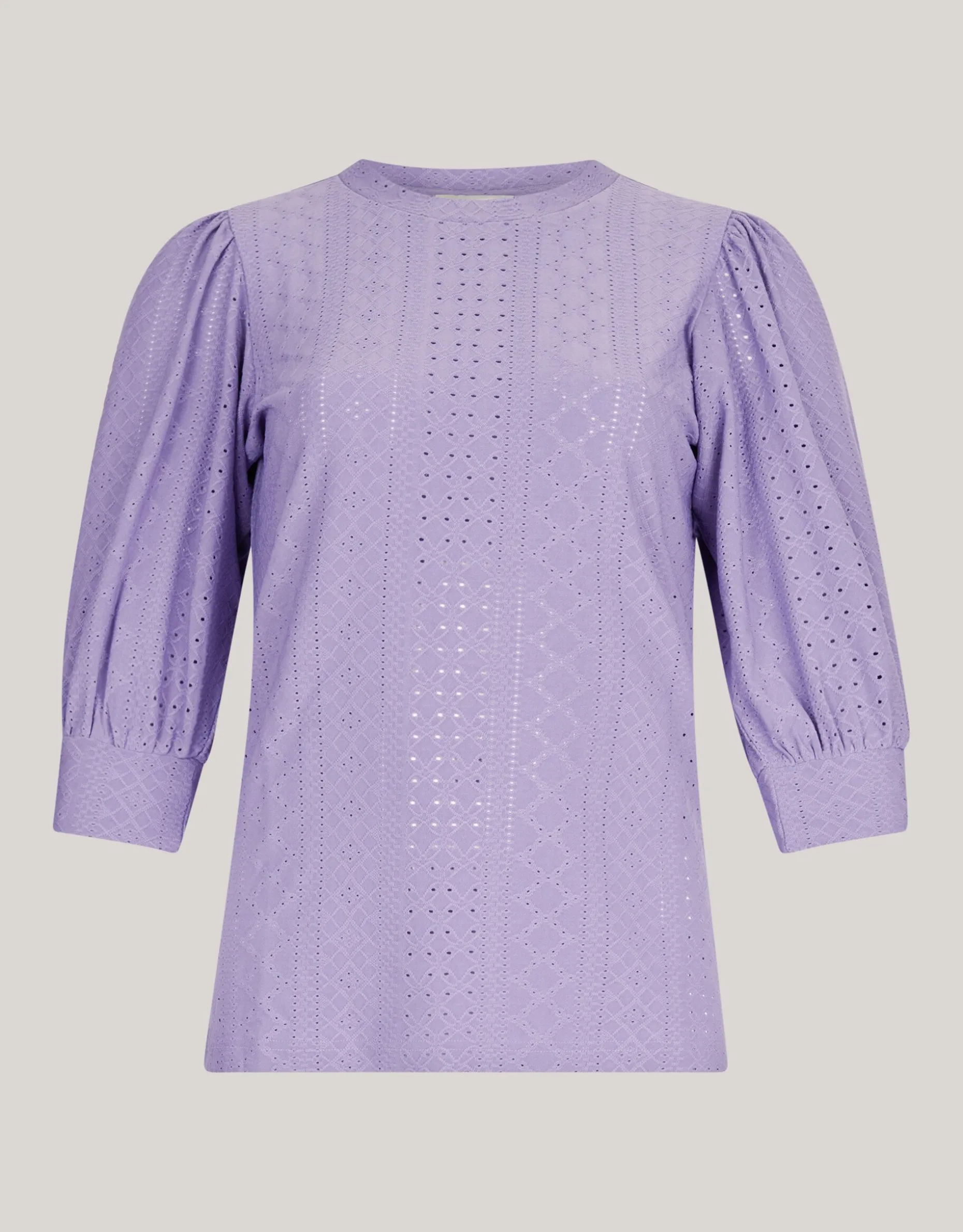 Embroidery Top Paars