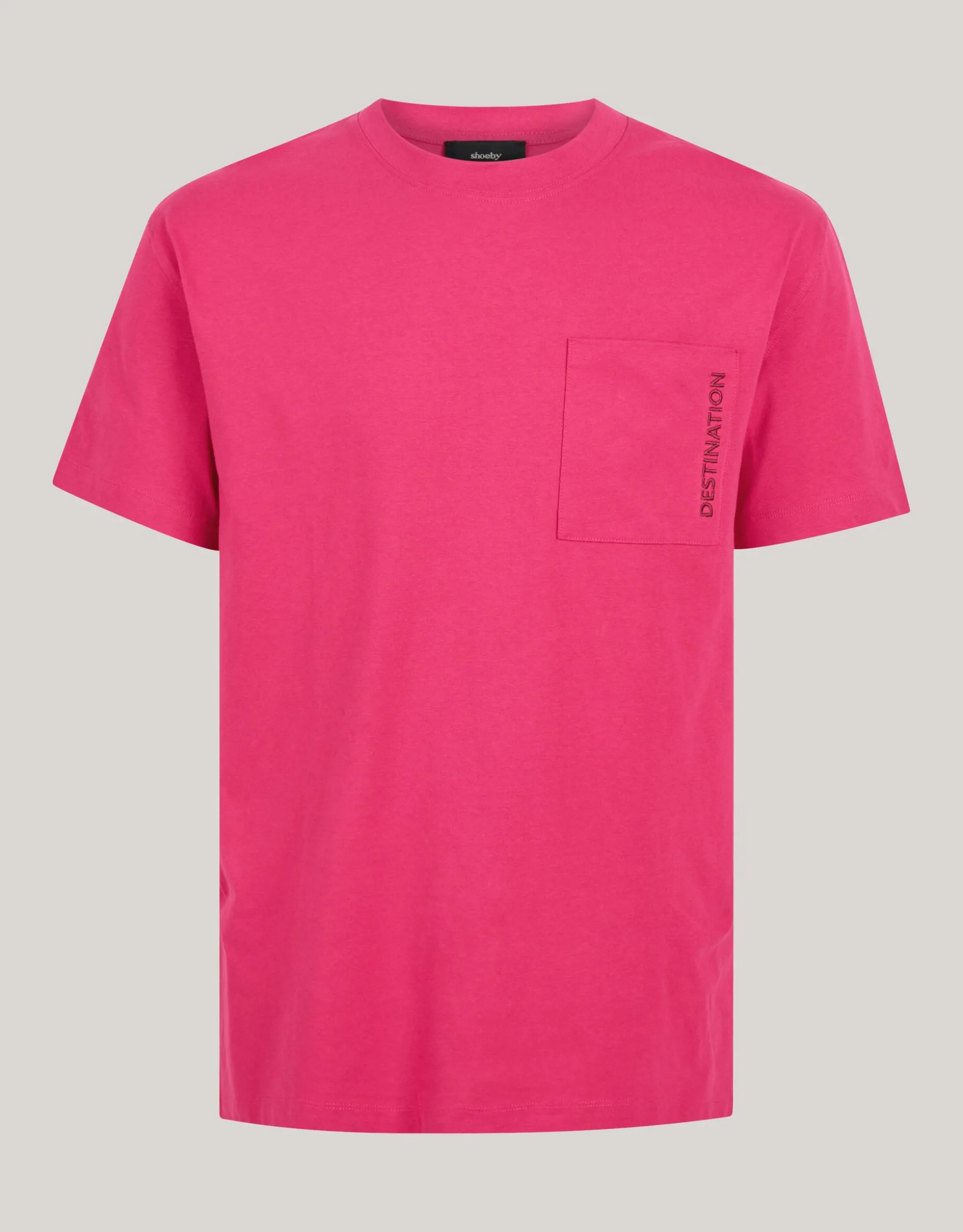 Embroidery T-shirt Rood