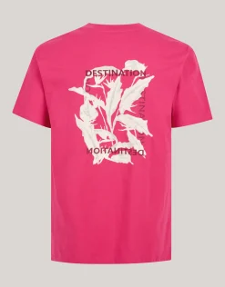 Embroidery T-shirt Rood