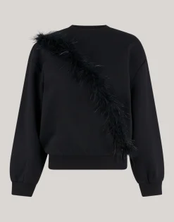 Feather Sweater Zwart
