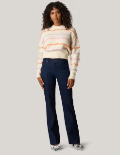 Flared Fit Jeans Donkerblauw