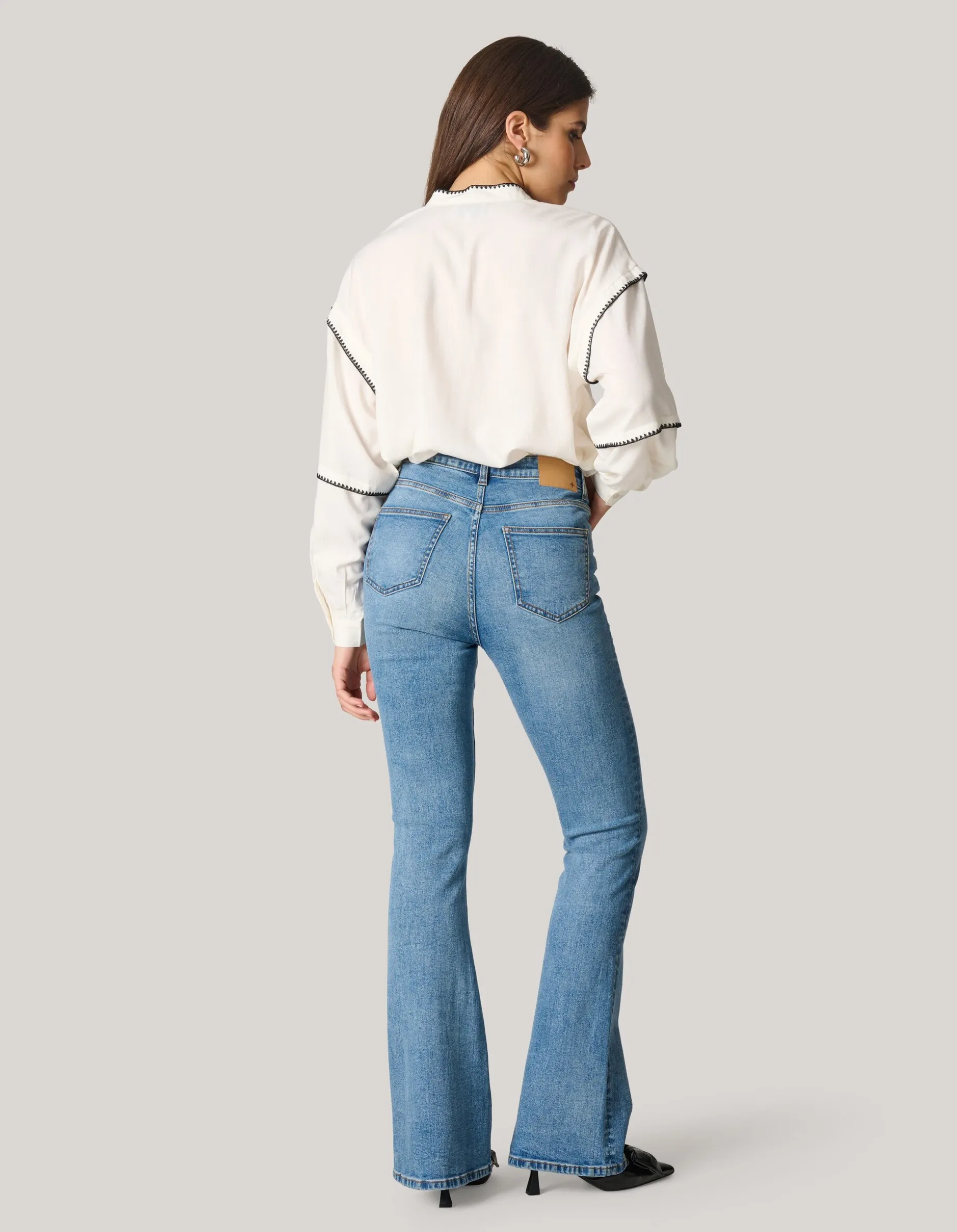 Flared Fit Jeans Mediumstone L34