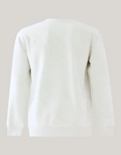 Flock Print Sweater Lichtgrijs