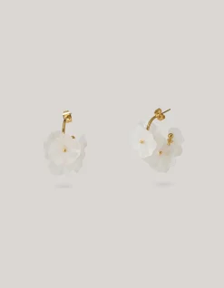Flower Hoops Wit