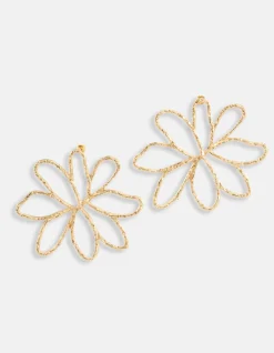 Flower Oorbellen Goud