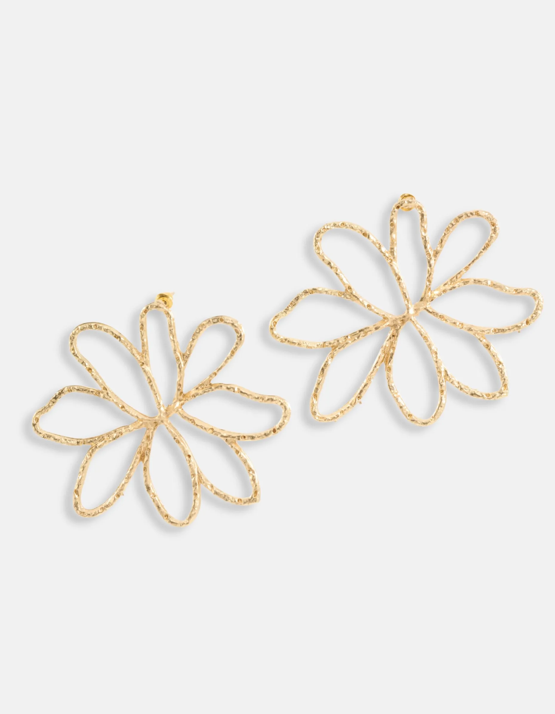 Flower Oorbellen Goud