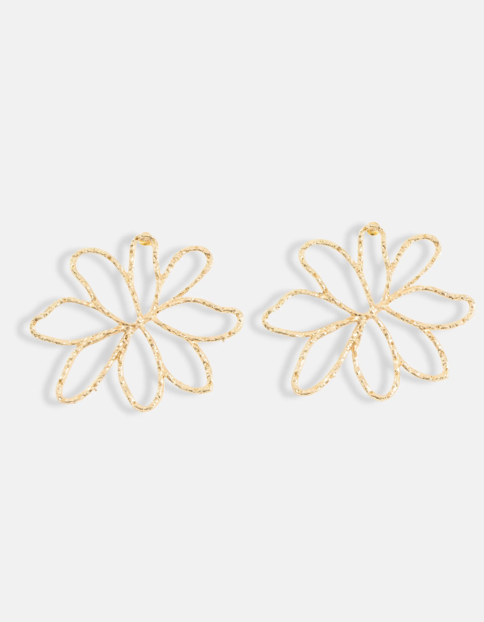 Flower Oorbellen Goud