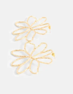 Flower Oorbellen Goud