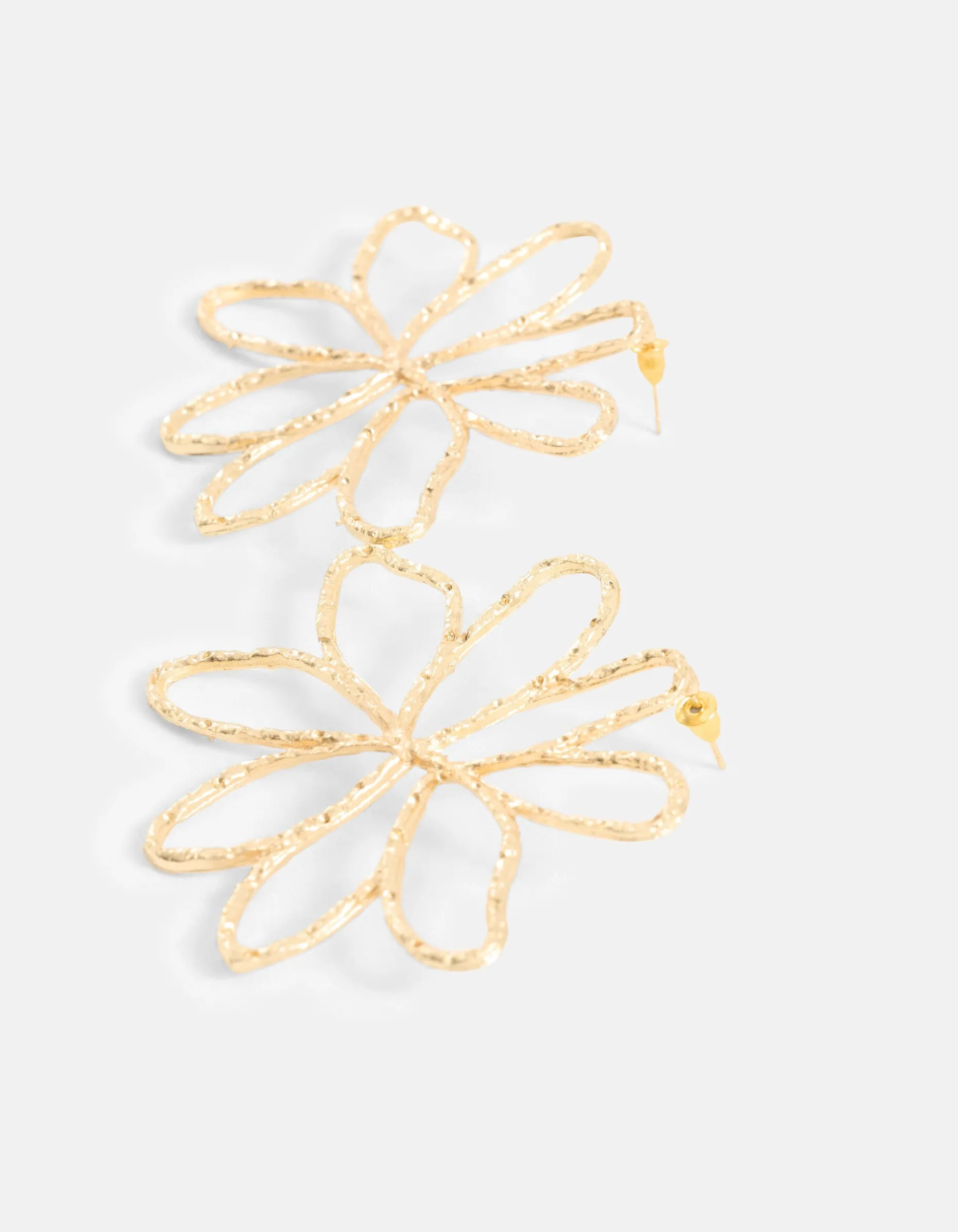 Flower Oorbellen Goud