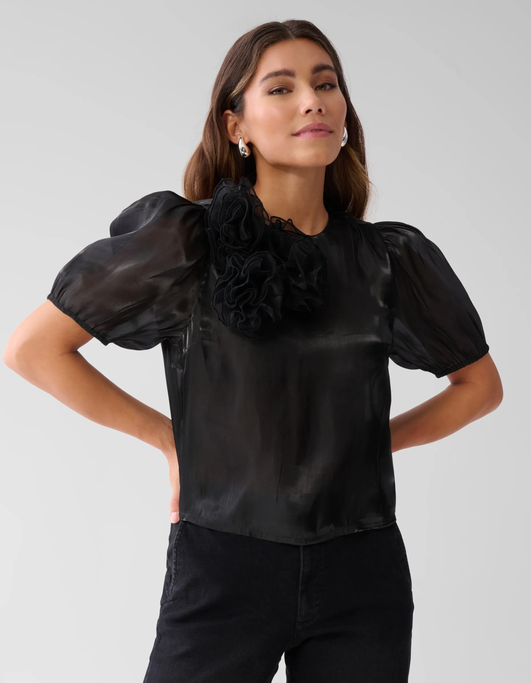 Flower Top Zwart