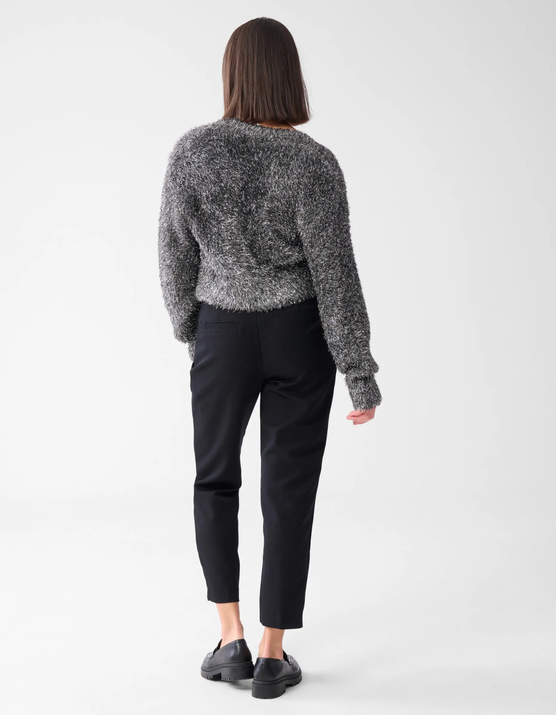 Fluffy Vest Zilver