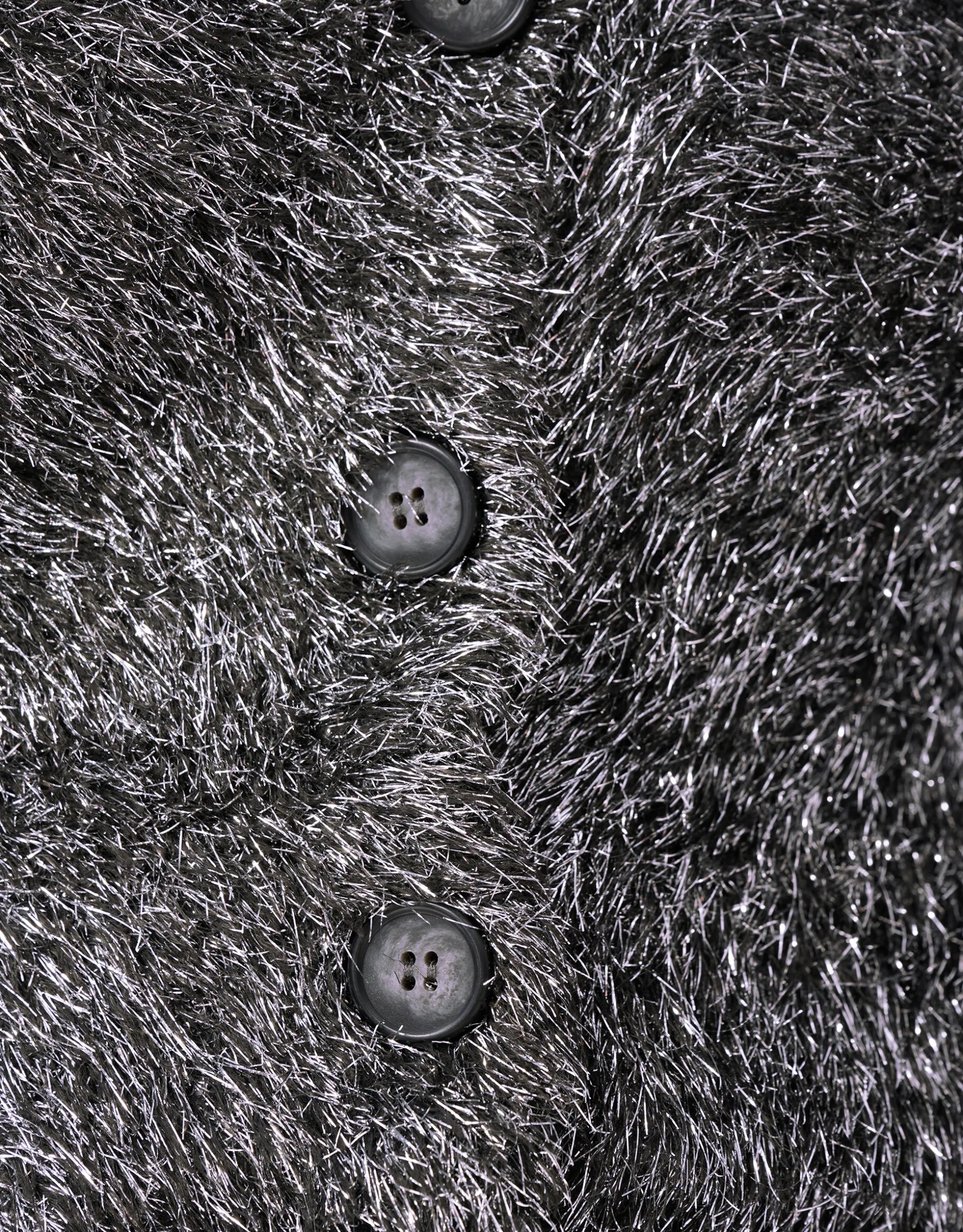 Fluffy Vest Zilver