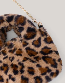 Furry Leopard Tas Bruin