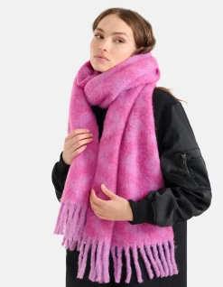 Gebreide Sjaal Roze